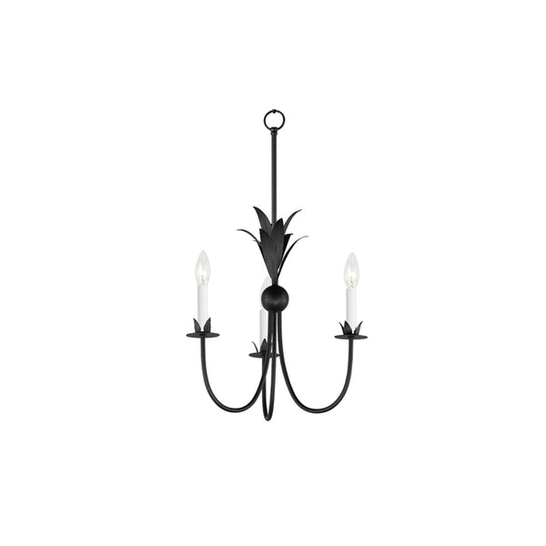 Paloma 3 Light Chandelier Steel