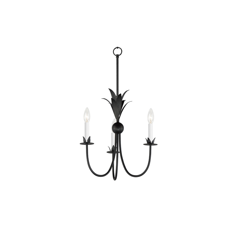 Paloma 3 Light Chandelier Steel