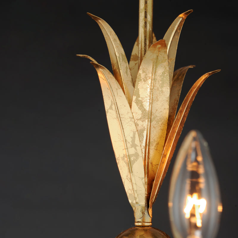 Paloma 3 Light Chandelier Gold