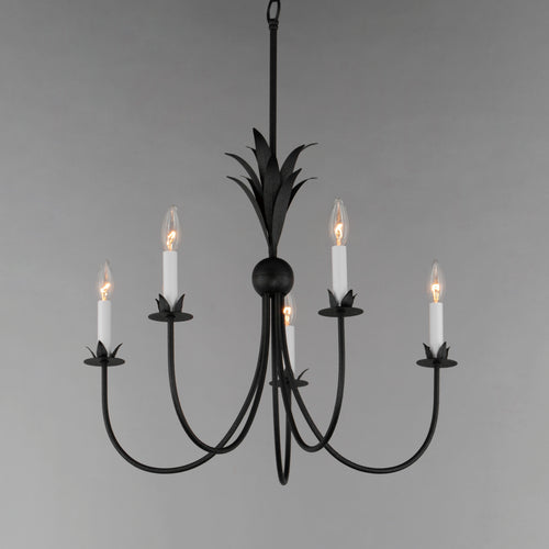 Paloma 5 Light Chandelier Steel