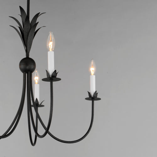 Paloma 5 Light Chandelier Steel
