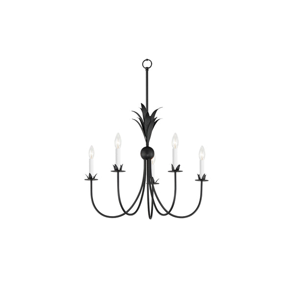 Paloma 5 Light Chandelier Steel