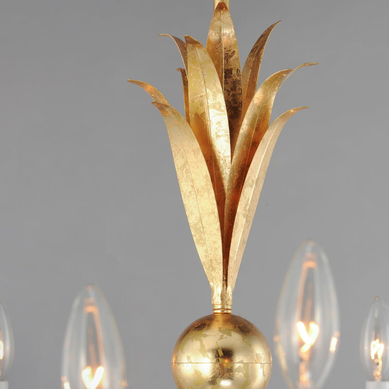 Paloma 5 Light Chandelier Gold