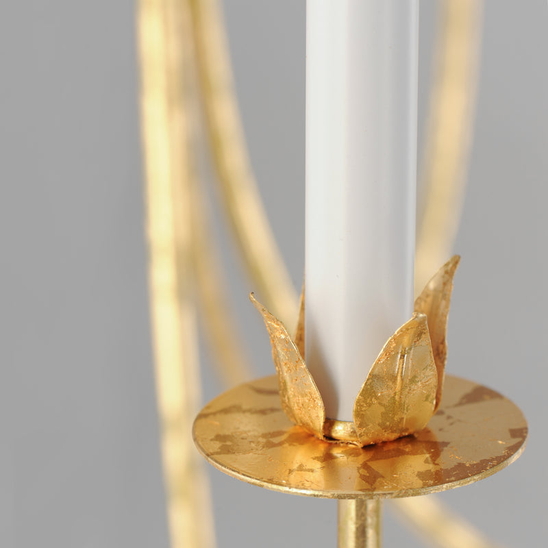 Paloma 5 Light Chandelier Gold