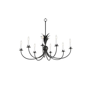 Paloma 8 Light Chandelier Steel