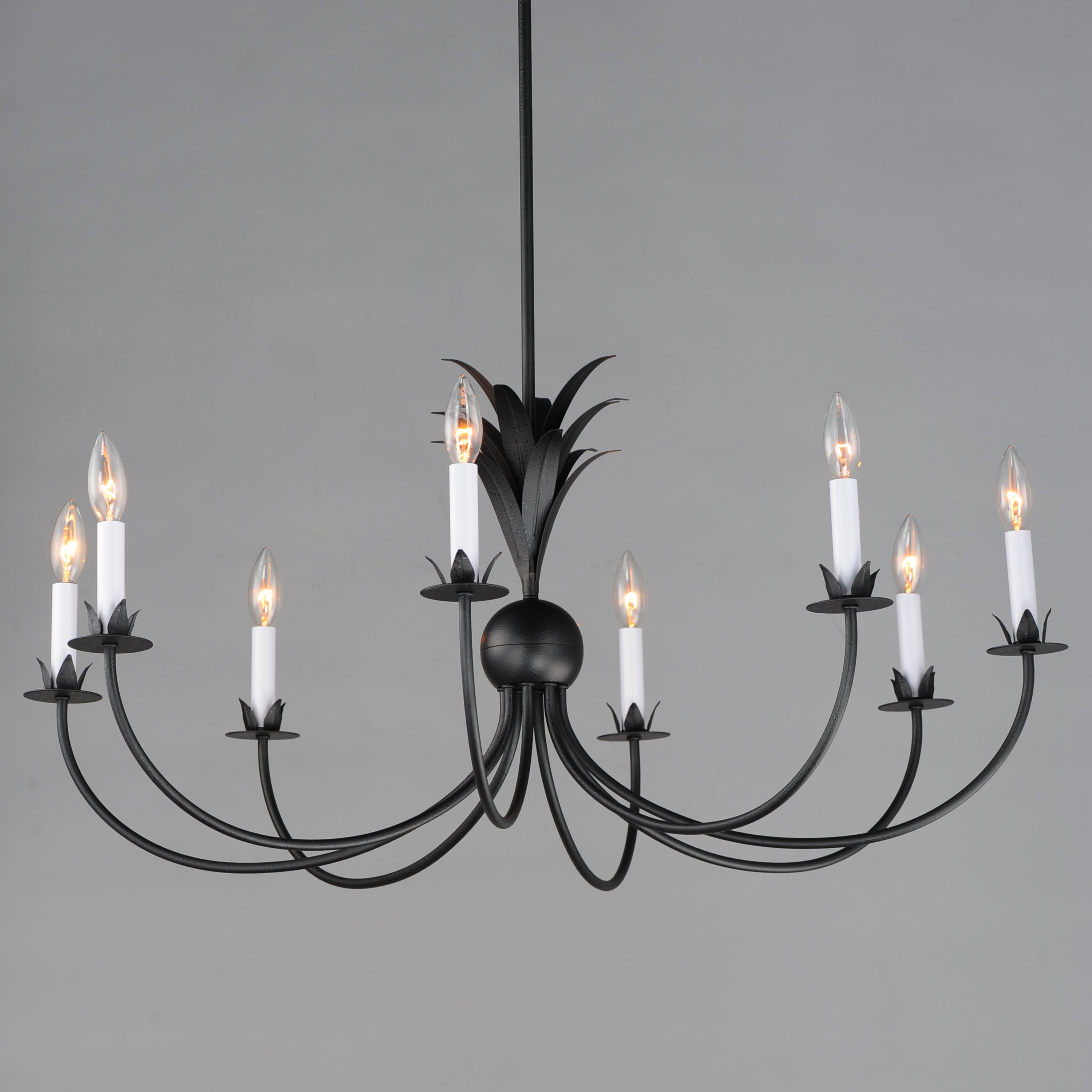 Paloma 8 Light Chandelier Steel