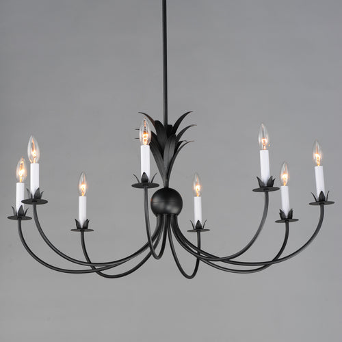Paloma 8 Light Chandelier Steel