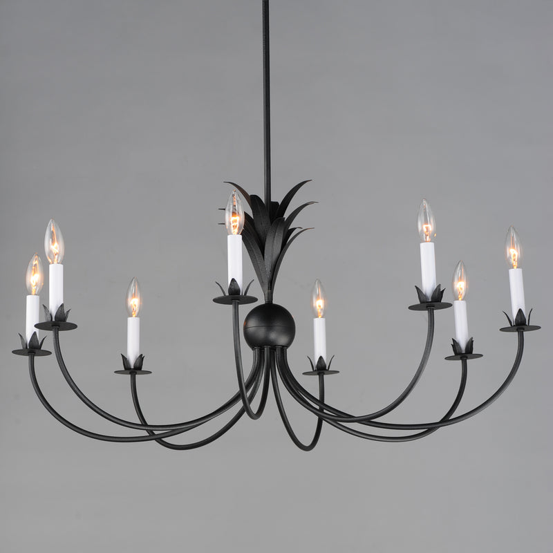 Paloma 8 Light Chandelier Steel
