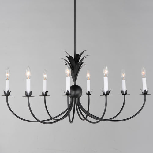 Paloma 8 Light Chandelier Steel