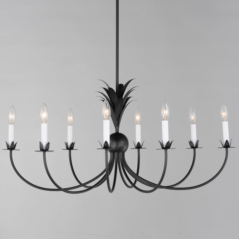 Paloma 8 Light Chandelier Steel