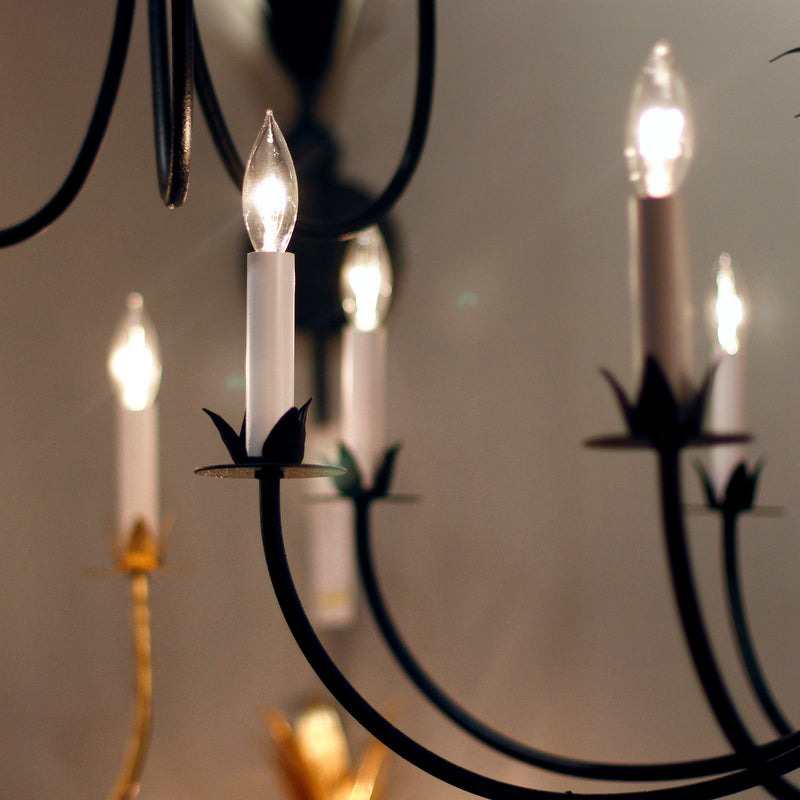 Paloma 8 Light Chandelier Steel