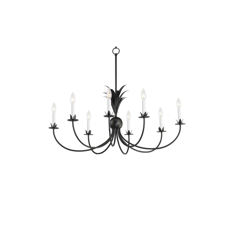 Paloma 8 Light Chandelier Steel