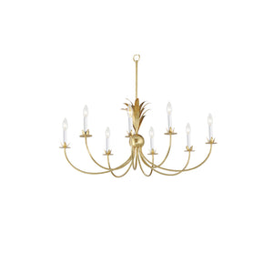 Paloma 8 Light Chandelier Gold