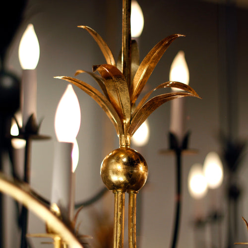 Paloma 8 Light Chandelier Gold