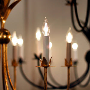 Paloma 8 Light Chandelier Gold