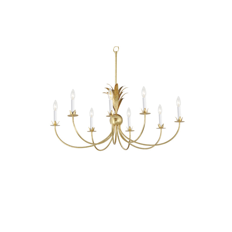 Paloma 8 Light Chandelier Gold