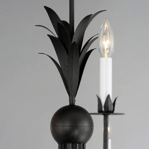 Paloma 9 Light Chandelier Steel
