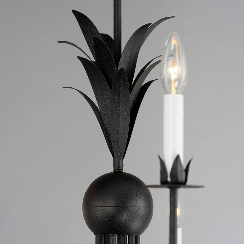 Paloma 9 Light Chandelier Steel