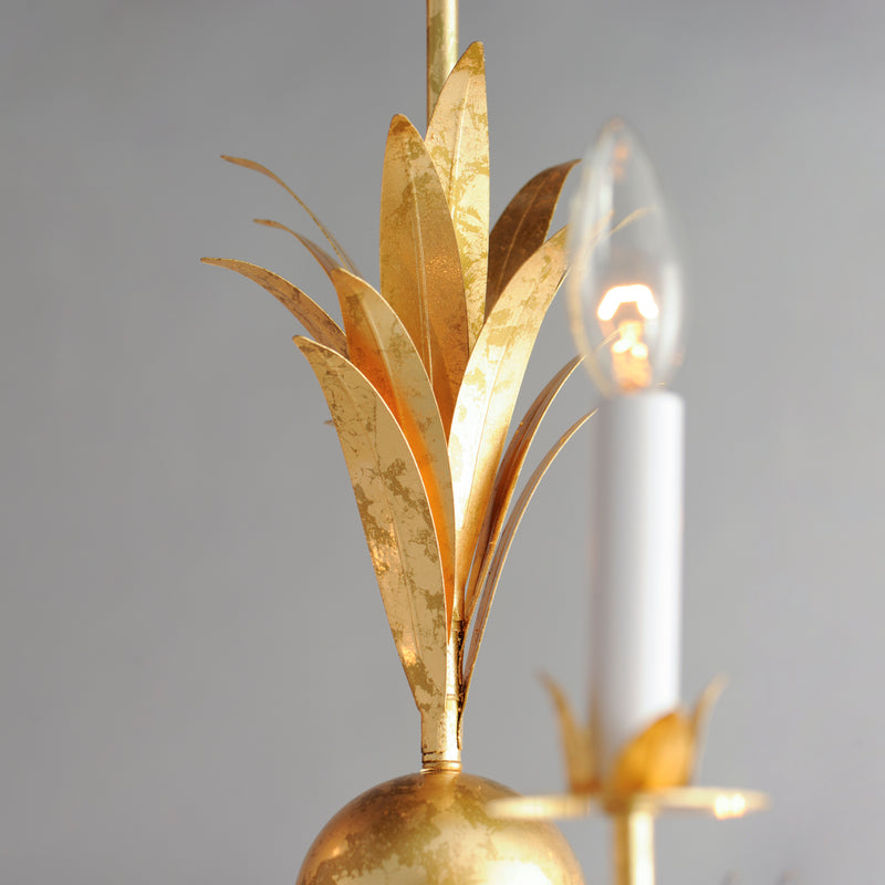 Paloma 9 Light Chandelier Gold