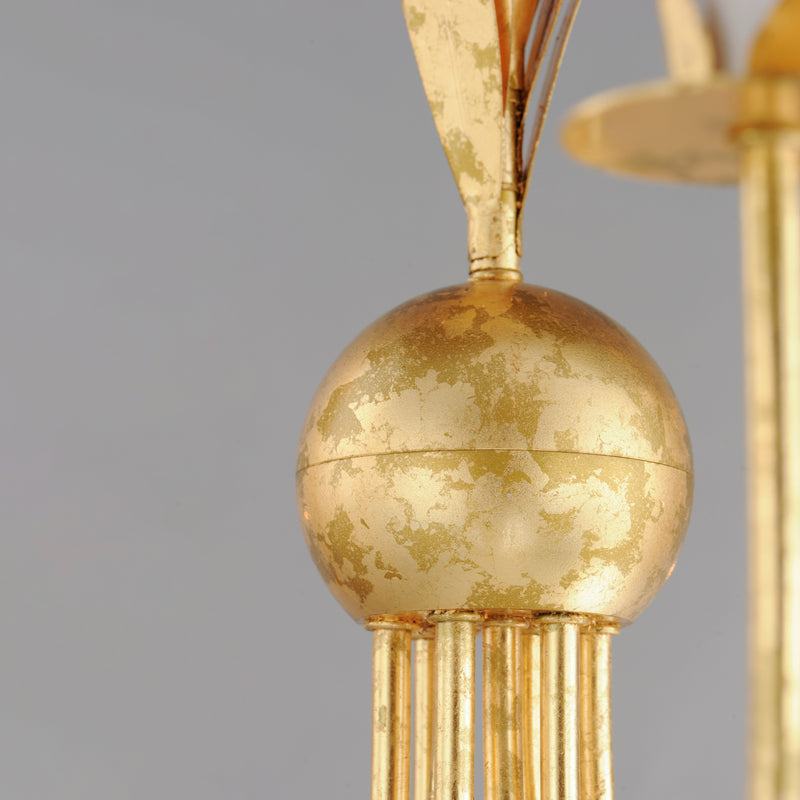 Paloma 9 Light Chandelier Gold