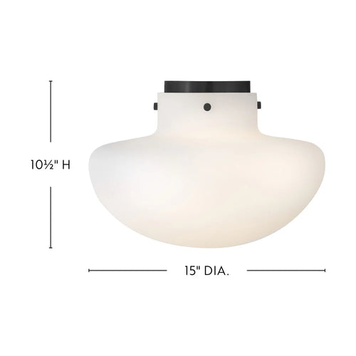 Molly Medium Semi Flush Black