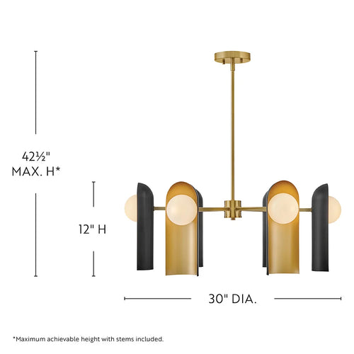 Zuri Chandelier Black