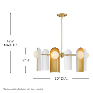 Zuri Chandelier White