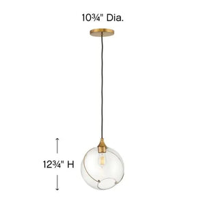 Skye Small Pendant Brass