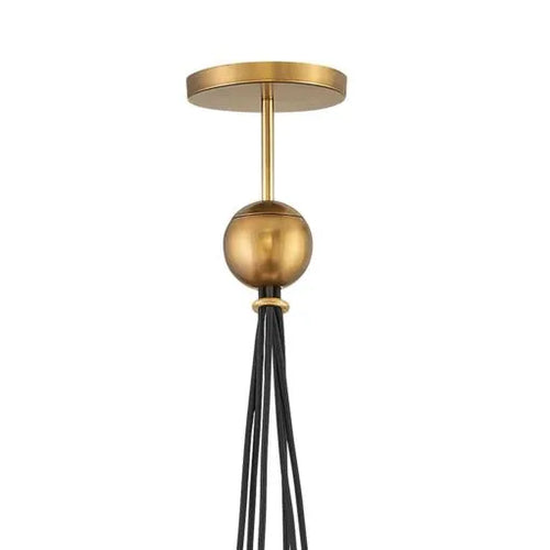 Skye 6 Light Chandelier Brass