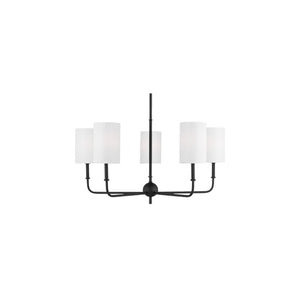Foxdale Five Light Chandelier Black