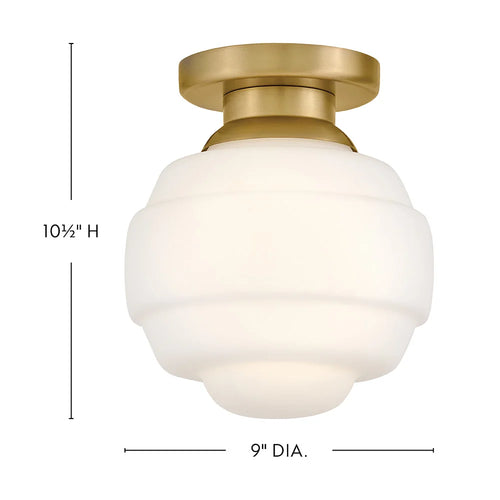 Penny Extra Small Flush Mount Brass