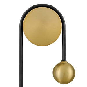 Auggie Single Globe Sconce Black