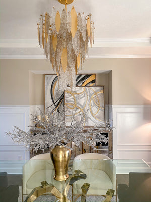 Majestic 12 Light Chandelier Gold