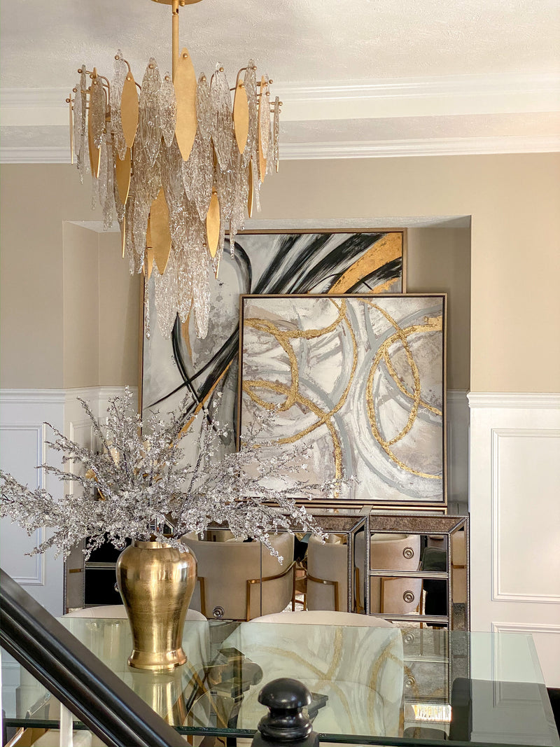 Majestic 12 Light Chandelier Gold