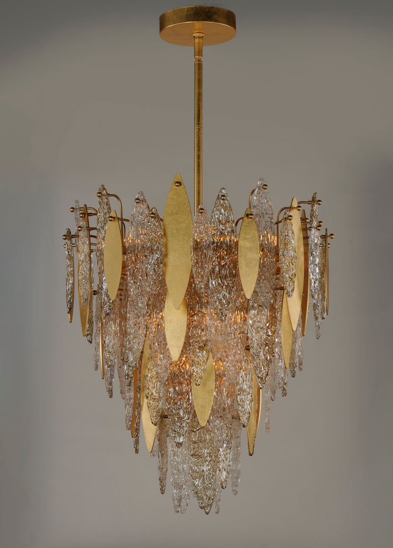 Majestic 12 Light Chandelier Gold
