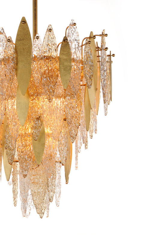 Majestic 12 Light Chandelier Gold