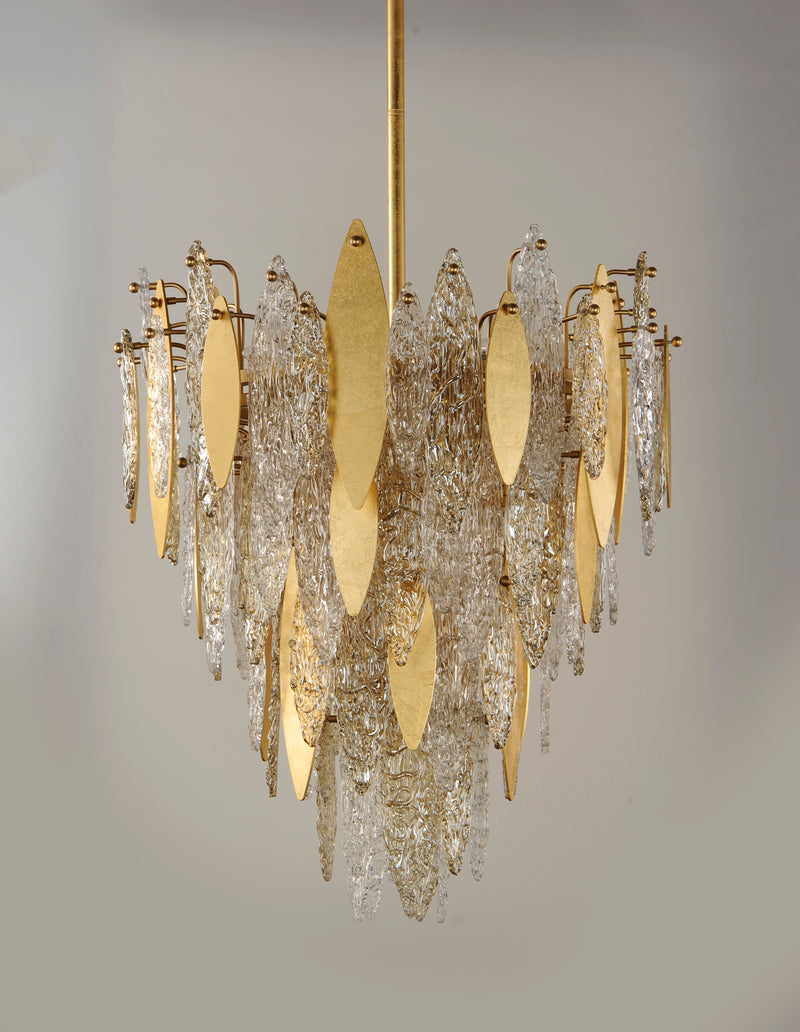 Majestic 12 Light Chandelier Gold