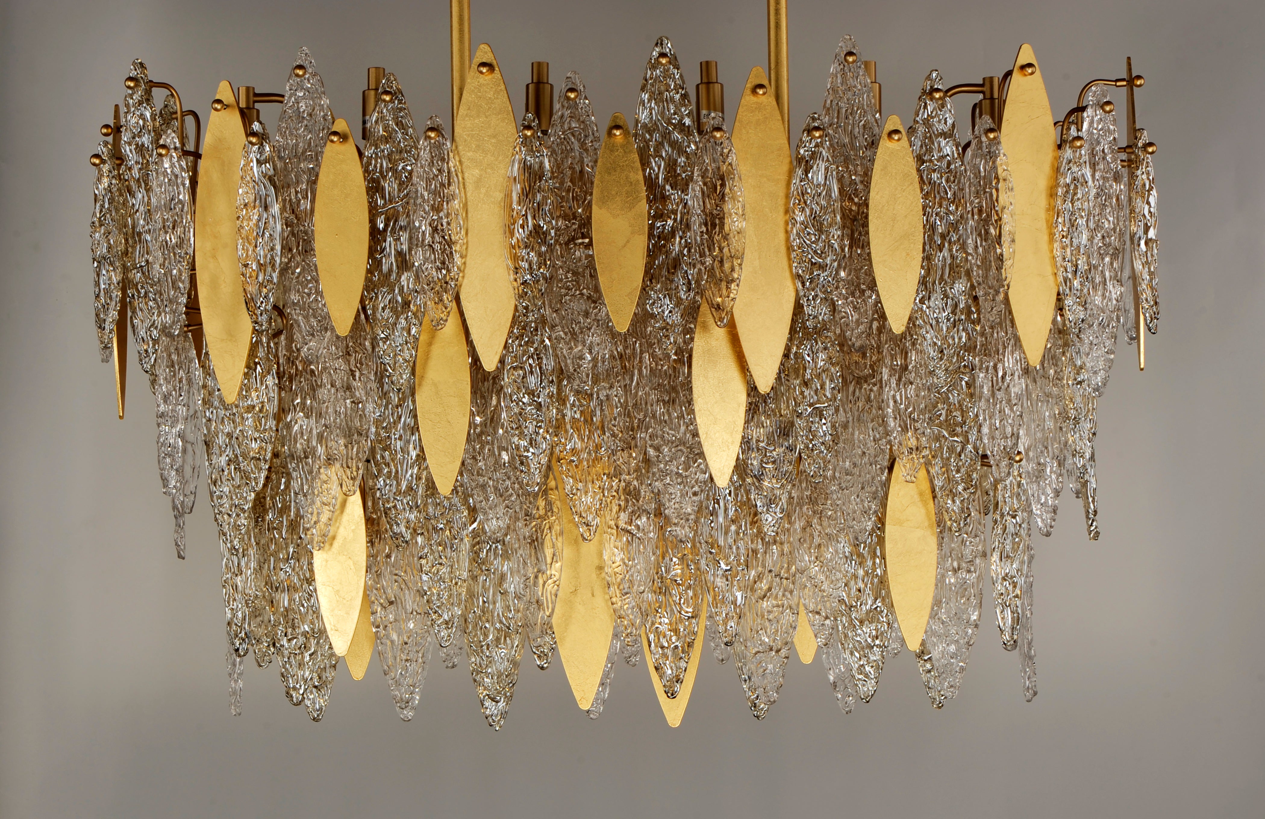 Majestic 18 Light Linear Chandelier Gold
