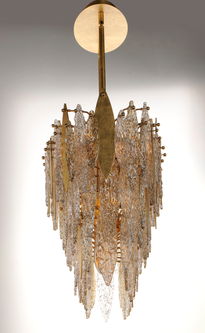 Majestic 18 Light Linear Chandelier Gold