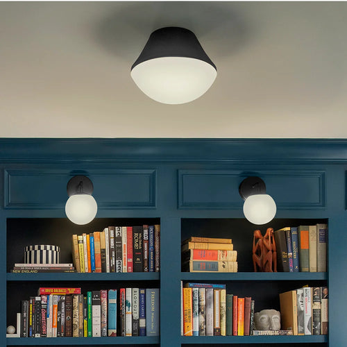 Haddie Flush Mount Black