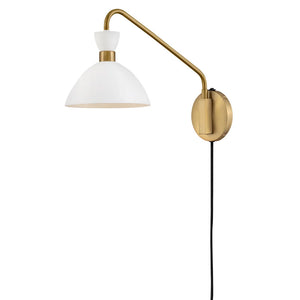 Simon Medium Single Sconce Matte White