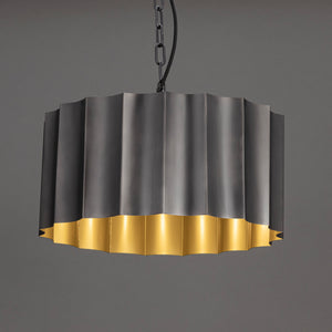 Allegra Large Pendant Gunmetal