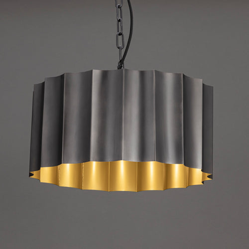 Allegra Large Pendant Gunmetal