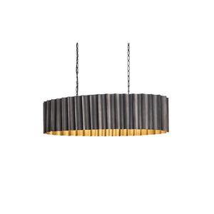 Allegra Linear Pendant Gunmetal