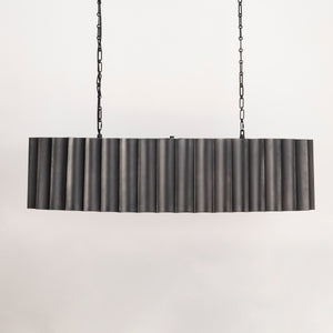Allegra Linear Pendant Gunmetal