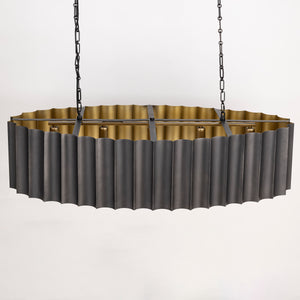 Allegra Linear Pendant Gunmetal
