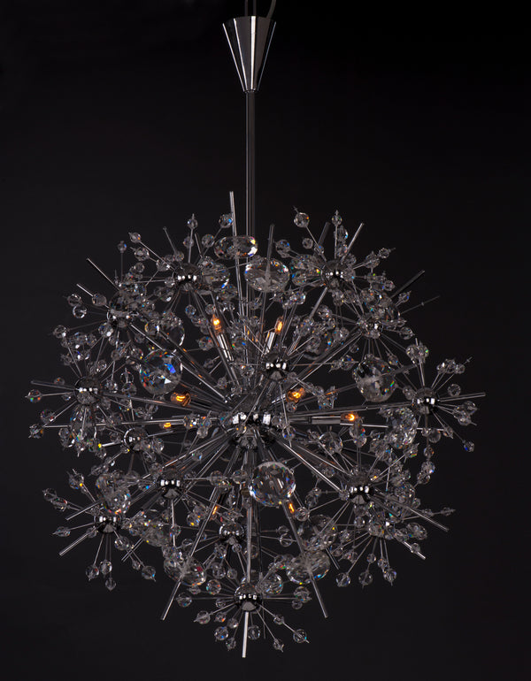 Starfire 11 Light Chandelier Chrome