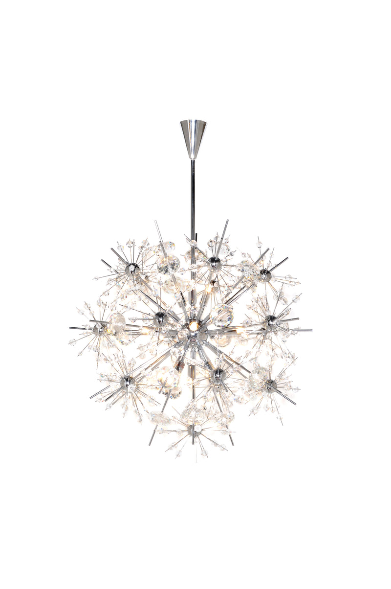 Starfire 11 Light Chandelier Chrome