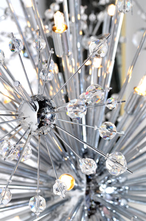 Starfire 11 Light Chandelier Chrome