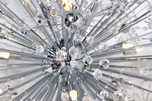 Starfire 11 Light Chandelier Chrome